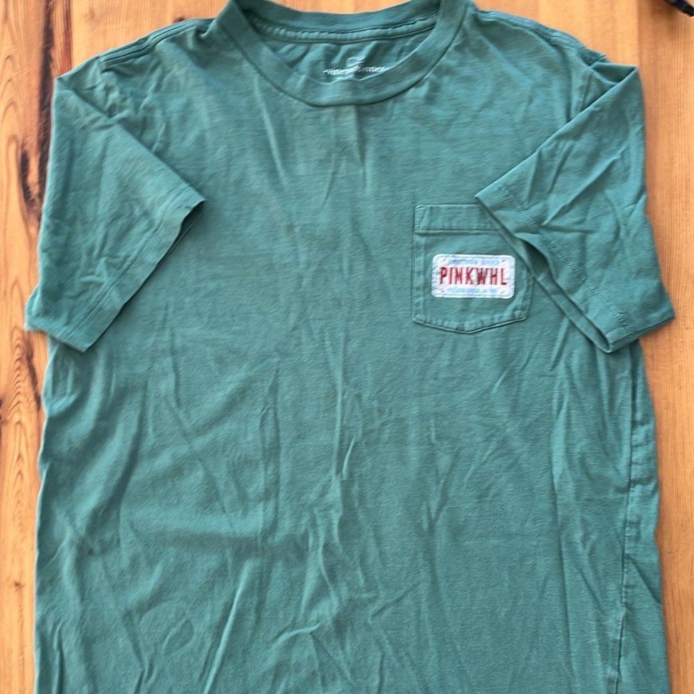 Vineyard Vines Kids Green Short Sleeve Tee, size M
